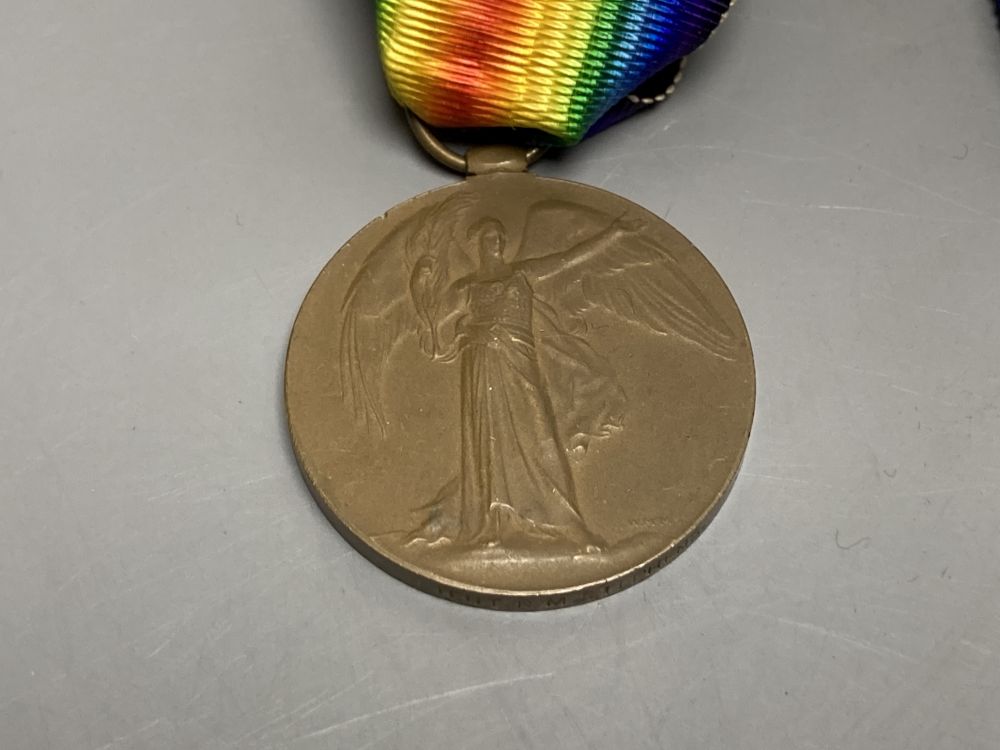 A WWI trio (Mons star) and death plaque to Lieutenant R M Stephens, Royal West Kent regiment